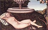Lucas Cranach the Elder The Nymph of the Fountain painting